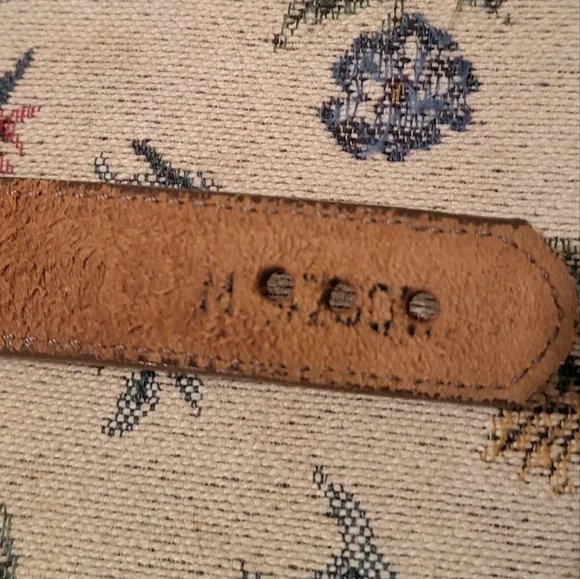 Brighton Silver and Brown Concho Leather Belt M - Picture 4 of 5